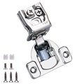 50 Pack 25 Pair 1-3/8 inch Overlay Self Slow Closing Door Hinges - Face Frame Cabinet Concealed Hinges with Built-in Damper, 3 Way Adjustability - color: 50PACK, size: 1-3/8 in. Overlay