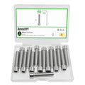 15 Pcs M8 x 35mm Stainless Steel Allen Socket Head Cap Screws, Full Thread Metric Fasteners, Bright Finish for Automotive & Machinery Use - size: M8x35mm-15Pcs