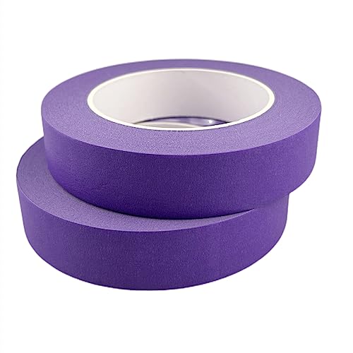 Purple Masking Tape, 1 Inch x 55 Yards, 2 Rolls - color: Purple