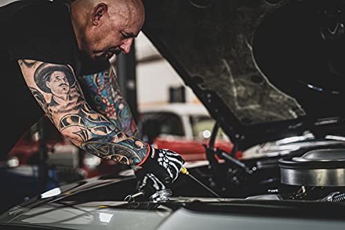 Grease Monkey Bone Series Foam Nitrile Mechanic Gloves with Grip