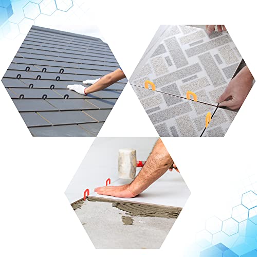 400PCS Plastic Shims, Horseshoe Shims, U Shaped Tile Spacers - size: 1/16", 1/8", 3/16", 1/4"