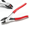 KATA 9.5" Wire Crimpers/Cutter Tool, 10-22 AWG Terminal Crimping Pliers - color: Red