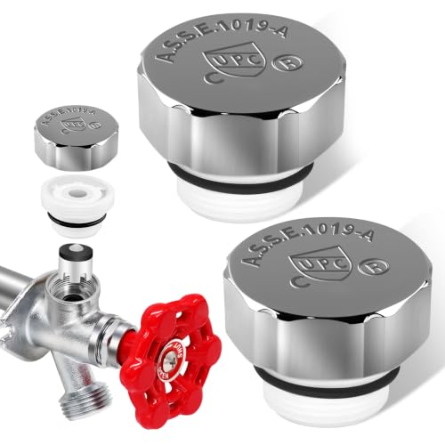 Boltigen Chrome Outdoor Faucet Repair Kit, ASSE 1019-A Vacuum Breaker Outside Faucet Repair Kit, Hose Bib Spigot Repair Kit for Anti-Siphon Frost-Free Sillcock Valves, Vacuum Breaker Replacement Kit - color: Silver