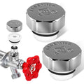 Boltigen Chrome Outdoor Faucet Repair Kit, ASSE 1019-A Vacuum Breaker Outside Faucet Repair Kit, Hose Bib Spigot Repair Kit for Anti-Siphon Frost-Free Sillcock Valves, Vacuum Breaker Replacement Kit - color: Silver