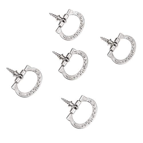 dophee 10Pcs Mini Cabinet Pulls, Self-Tapping Screws Knobs, Silver - color: Silver