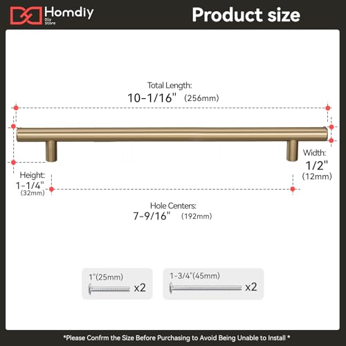 homdiy 15Pack 7-1/2in Cabinet Handles Champagne Bronze Kitchen Cabinet Pulls Drawer Pulls for Dresser Drawers - color: Champagne Bronze, size: 7-1/2in hole centers