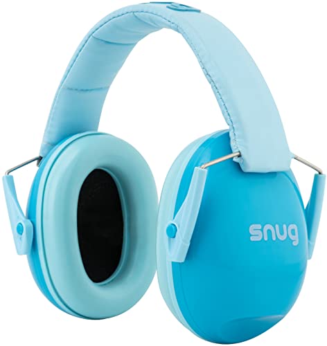 Snug Kids Earmuffs – Noise Reduction for Toddlers & Children – Adjustable, Lightweight, Foldable, Soft & Comfortable - color: Aqua