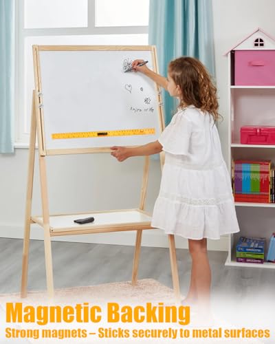 Magnetic Math 1m Ruler, Large Teaching Aids Classroom Math Geometry Tool Set Enhances Classroom Learning, Easily Mounts to Blackboard, Yellow - size: Yellow