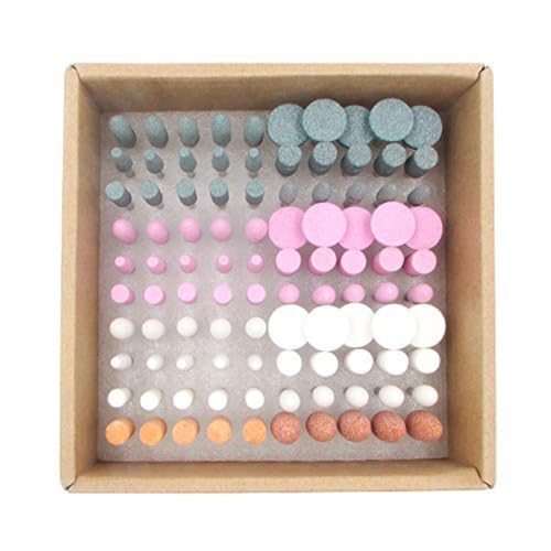 100 Pcs 3/32" Shank Aluminum Oxide Grinding Stone Sets