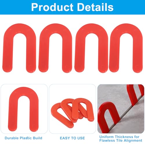 Horseshoe Tile Spacers, 1/8 Inch, 50 Pcs - size: 1/8"(50pcs)