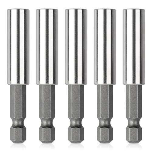 Rocaris 2.36 Inch Strong Magnetic Drill Bit Extension Holder, 5 Pack - style: 5 Pack