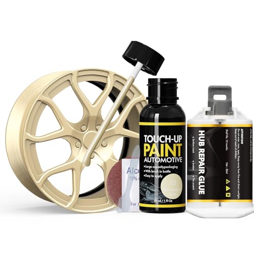 Champagne Gold Rim Touch Up Paint, Rim Repair Kit Curb Rash - color: Champagne Gold