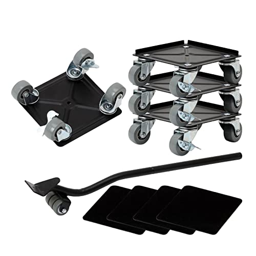 Furniture Movers with Wheels & Furniture Lifter Set, Easy to Moving Heavy Furniture, for Moving Heavy Furniture, Refrigerator, Sofa, Cabinet360° Rotation Wheels Double Bearing Roller Mute - size: Big