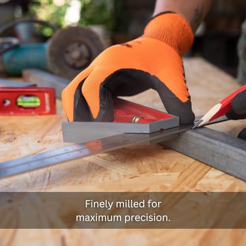 Kapro - 352 Combination Square - for Leveling and Measuring - Features Zinc Head, Stainless Steel Blade, Retractable Ledge, and Etched Ruler Markings - 12 Inch