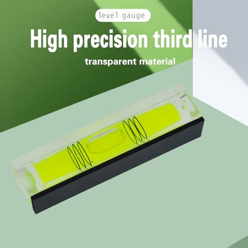 High precision mini level bubble, double line small level bubble, three line flat ball household ruler can be turned 180 degrees (Magnetic, 66 * 17 * 15mm（4PCS)) - size: 66*17*15mm（4PCS)