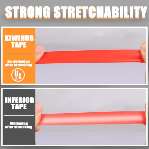 Red Electrical Tape, UL Approved, 0.7in x 33ft, 9 Pack - color: Red
