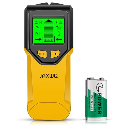 Stud Finder Wall Scanner - 5 in 1 Stud Finder Tool w/Smart Chip and HD LCD Display, Stud Detector Beam Finders for the Center and Edge of Wood AC Wire Metal Studs Joist Pipe (‎Banana) - color: ‎banana