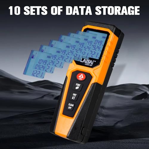 Laser Distance Meter, 130FT Measuring Tool with Backlit LCD