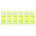 HARFINGTON 6pcs Small Cylindrical Bubble Level Vials 8x22mm PMMA Mini Horizontal Bubble Spirit Level Measuring Layout Tools for RV TV Picture Frame Hanging Tool Leveler - size: 8x22mm