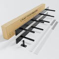 2pcs Large Shelf Brackets Long Floating Shelf Bracket Invisible Floating Shelf Hardware Heavy Duty Floating Mantel Brackets(43"X4"X3" Without Tools) - size: 43"X4"X3"