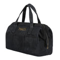 Tool Bag with Zipper, Heavy Duty 16oz Waxed Canvas Wide Mouth Tool Tote Bag, 13-inch Muti-Purpose Storage Tool Pouch with Side Pockets - color: Black, size: 13 Inch