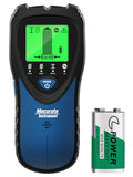 Mecurate 5-in-1 Stud Finder Wall Scanner for Studs, Metal & Live AC Wires - color: Blue