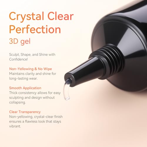 Makartt Blooming Gel & 3D Gel Nail Art Kit for DIY Nail Art Clear - color: A14-Clear Blooming Gel & 3D Gel