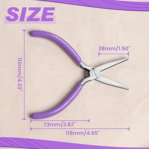 SPEEDWOX Flat Nose Pliers - Mini Duck Bill Pliers for Jewelry Making, Bending, Straightening, Shaping & Ring Opening - style: Flat Nose Pliers Smooth Jaws
