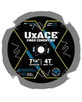 7-1/4-Inch 4-Tooth Circular Saw Blade with 5/8-Inch Arbor, Hardie Blade for Fiber Cement Cutting & Laminate Flooring, Polycrystalline Diamond Tipped(PCD) Saw Blade, Thin Kerf Design - size: 7-1/4", 5/8‘’ Arbor, 4T