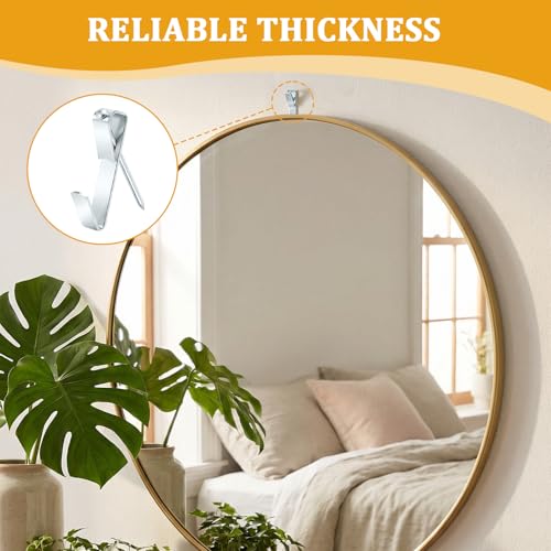 KURUI 214Pcs Picture Hanging Hooks, Renter Friendly Picture Hanging Kit with Heavy Duty Picture Hangers and Hardware Nails, for Frame, Painting, Art and Photo, on Drywall,Plaster, and Wood Wall - color: Silver