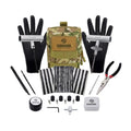 SUNSOUL Tire Repair Kit - 40PCS Heavy Duty Tire Plug Kit with Storage Bag, Universal Zinc Alloy Puncture Repair Tools for Car, Motorcycle, Truck, ARB, ATV, UTV, Tractor, RV, SUV, Trailer