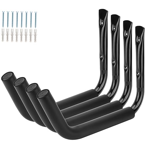 Kayak Storage Hooks, Wall Mount Garage Canoe Storage Hangers for Kayaks or Paddleboards, Heavy Duty Wall Rack - style: Load Capacity 100lbs