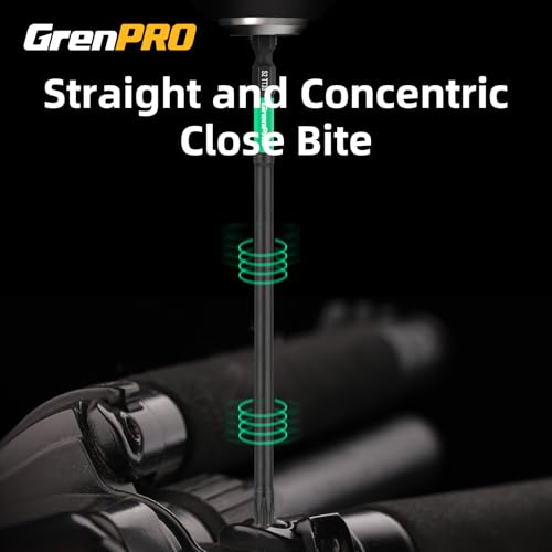 GRENPRO 6" Torx Bit Set 14pc TT7-TT40, S2 Steel Magnetic Screwdriver Bits - size: T7-T40(6"*14pcs)