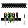 12.6" Wall-Mounted Screwdriver Holder, Metal Pliers Holder, 23 Holes Multi-Purpose Tool Organiser, Hand Tool Organiser, Suitable for garages, workshops, storage sheds & workbenches