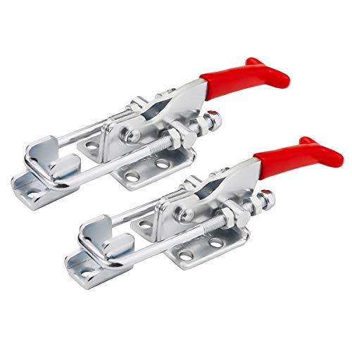 2Pack 701lbs Toggle Clamp 431,Heavy Duty Toggle Latch Clamp for Latch Lock,Self Latch Toggle Latch Action Lock for Tire Carrier Latch,Smoker Lid Latch,Cam Clamp Latch Pull Latch,Draw Latch Hardware - style: 431, 2PK