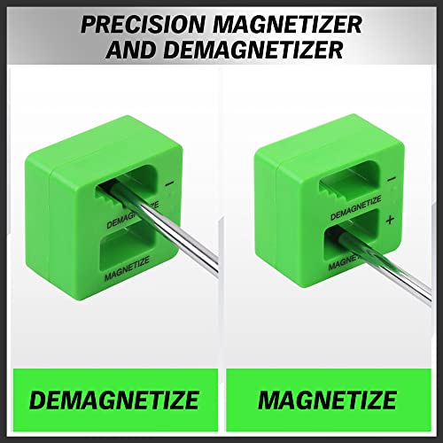 118-Piece Magnetic Screwdriver Set with Plastic Racking, Precision Screwdrivers, Magnetizer, Demagnetizer, Nut Drivers, Ratchet Handles, Allen Keys, Sockets & More - DIY Tools & Gift for Men - style: Durable