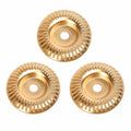 SHIRIA 3Pcs Angle Grinder Polishing Pad，Curved Wood Carving Disc Set, 4" (10cm) Dia, 15mm Arbor, Alloy Steel, Dome Grinding Wheel for Hollowing & Polishing on Angle Grinder. - color: Curved Disc -3pcs