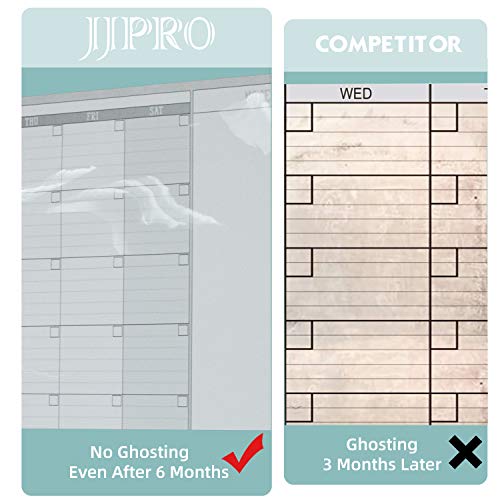 Large Dry Erase Wall Calendar 60" x 38" - Premium New Laminate - Blank Undated, Reusable & Erasable 4 Month Planner -Classroom, Office, Project & Family Schedule - size: 60"x38"4Month