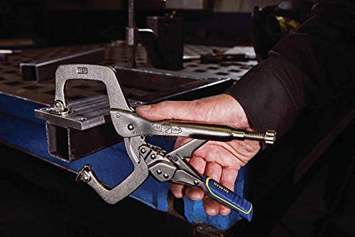 IRWIN VISE-GRIP Welding Pliers, Fast Release, C-Clamp with Swivel Pads, 11-Inch (IRHT82586) - size: 11", style: Pliers w/ Swivel Pads (New)