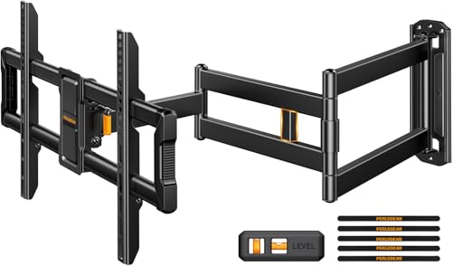 Perlegear Corner TV Wall Mount Long Arm TV Mount for 42-84 Inch TVs - size: Fits 42-84'' TVs / Max 600x400mm