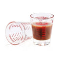 Shot Glass Measuring Cup, 2PCS Measuring Shot Glasses, Thick Base Liquid Measuring Cup for Espresso Shot Glass and Measuring Glasses, Four Different Units of Measure(1 OZ, 2 TBS, 6 TSP, 30 ML)