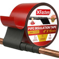 XFasten Foam Pipe Insulation Tape 4 Inch x 15 Feet Heavy-Duty AC Line Insulation Outdoor Pipe Wrap Tape AC Pipe Insulation Outdoor Pipe Insulation Wrap Tape HVAC Line Insulation Pipe Wrap Around Tape - style: 4 Inch x 15 Feet