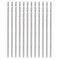 HARFINGTON 12pcs Micro Jobber Twist Drill Bits #72 0.6mm / 0.024" High Speed Steel HSS Mini Drilling Bit Tool for Stainless Steel Aluminum Wood Plastic - size: 0.6mm
