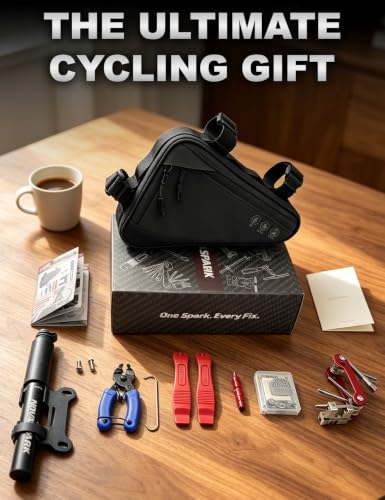 NOVASPARK Bike Repair Kit with 2L Waterproof Bike Frame Bag