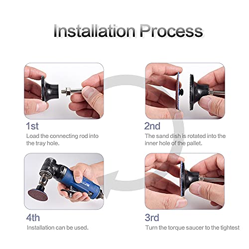 Tshya 117 Pack 2 inch Hook & Loop Quick Change Sanding Discs Set for Drill Sanding Attachment, Headlight Restoration & Multi-Surface Sanding, Wet/Dry Use, 36-3000 Grit