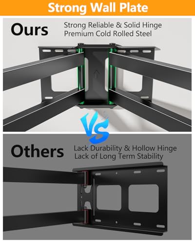 FORGING MOUNT Long Arm TV Wall Mount Heavy Duty TV Mount for 50"-100" TVs - size: Fits 50"-100" TVs