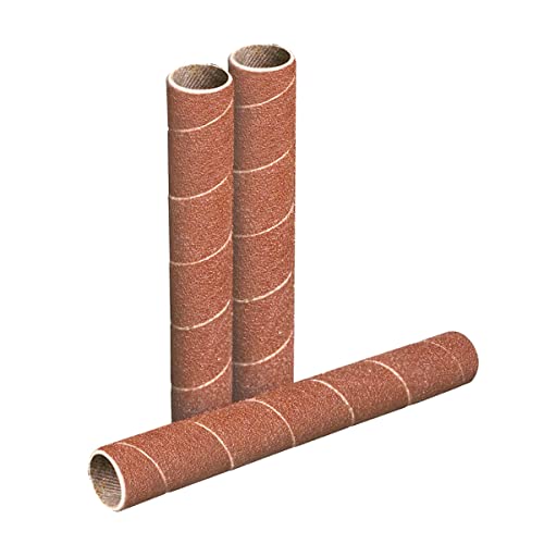 POWERTEC 11210 4.5 Inch Sanding Sleeves for Spindle Sander, 120 Grit, Aluminum Oxide Sandpaper Diameter 1/2 Inch – 3 Pack - style: 4-1/2" x 1/2" 120 Grit Sanding Sleeves (3pk)