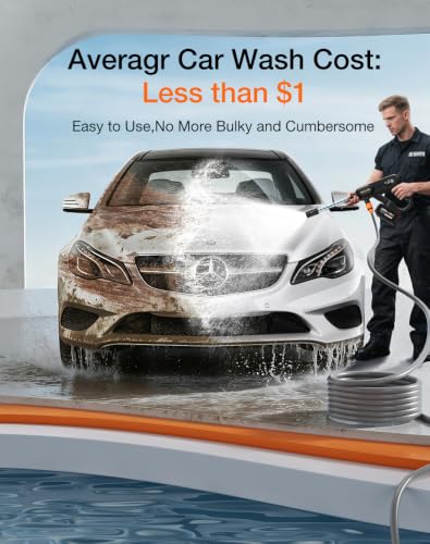 Ikewzbk Cordless Pressure Washer Battery Powered, 1800 MAX PSI