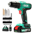 DCA 20V Cordless Hammer Drill Set, 354 In-lb Torque, 1/2" Keyless Chuck, 22500 IPM, 2 Variable Speeds, 18+1+1 Position, Power Impact drill with 14 Drill/Driver Bits for Brick, Metal, Wood ADJZ2035i13 - style: 354 In-lb hammer drill
