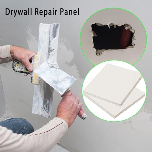 2 Pcs Drywall Repair Panel, Drywall Patch Kit Large Hole, Wall Repair Patch Panel for Drywall,Wall Surface Large Hole Fill Quick and Easy Solution(12'' x 12'' x 1/2 '')